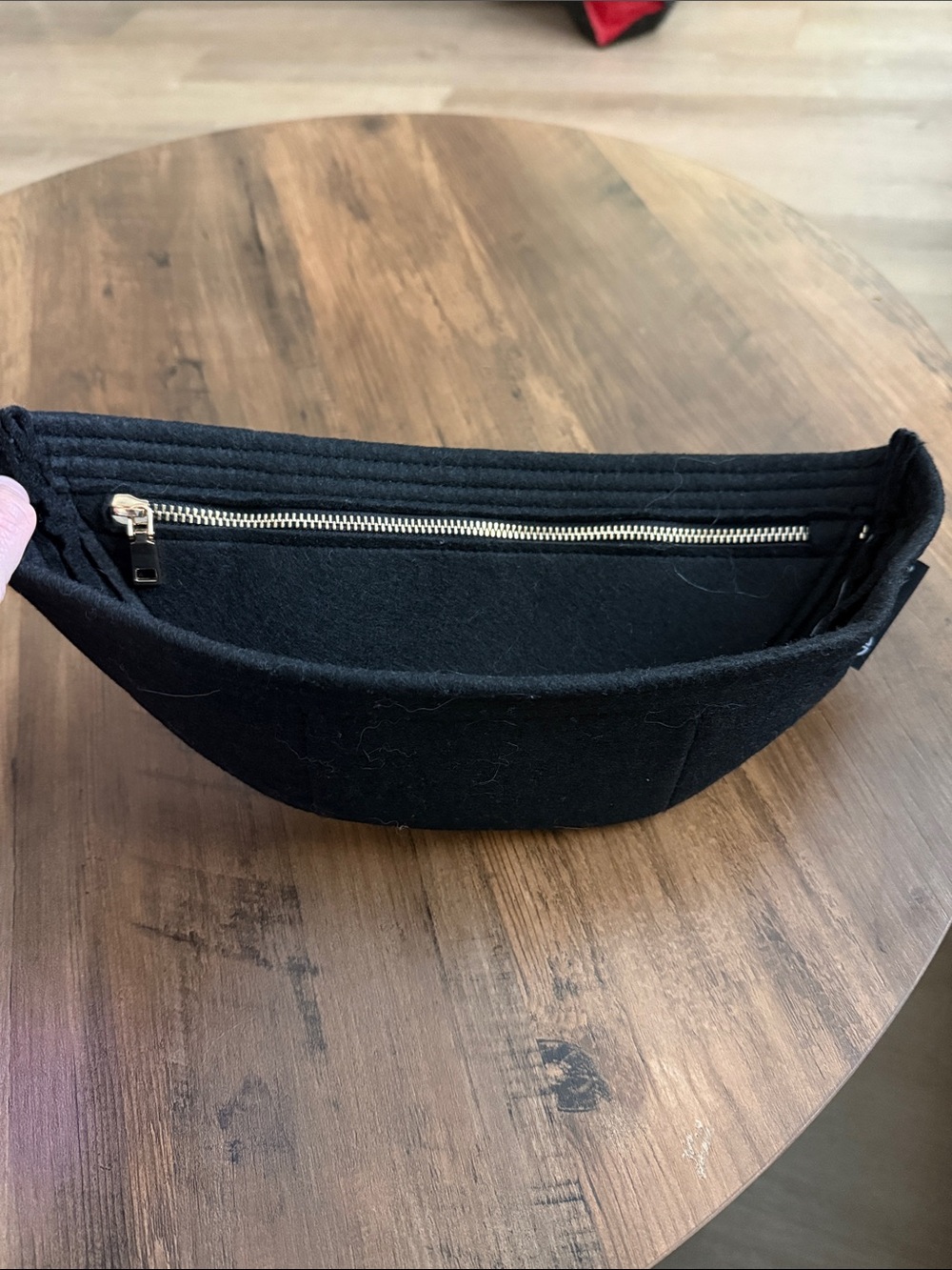 Black Felt Travel Organizer Insert - Unbranded